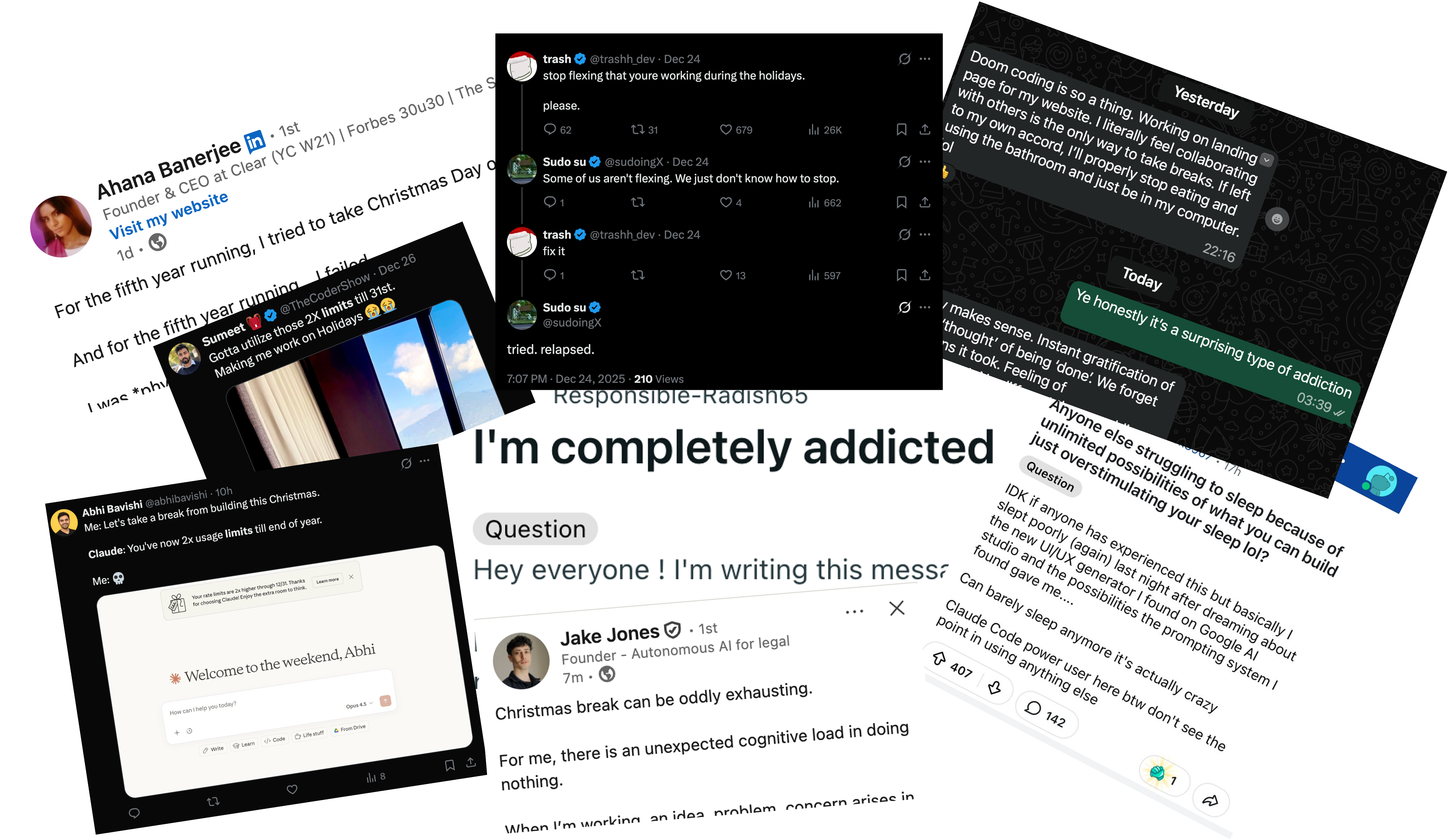 Social proof - people struggling with work-life balance